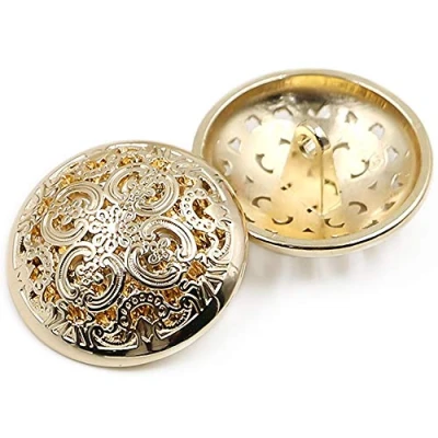 Image of Anjing 10pcs Retro Hollow Metal Coat Buttons Suit Buckles