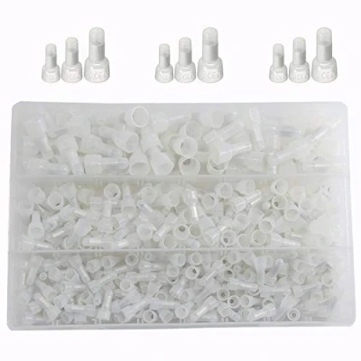 Image of CEEYSEE 450Pcs Closed End Wire Connectors Nylon Crimp Caps Line Splice Terminals Kit（NM)