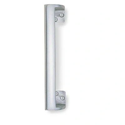 Image of Merriway BH03937 Oval Grip Pull Handle, 300mm 12 inch Bright Aluminium, Grey