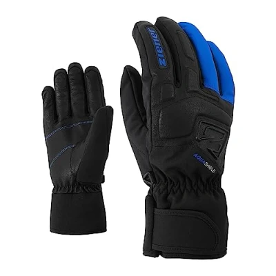 Image of Ziener Gloves Glyxus Ski Gloves, Men, Persian Blue, 9.5