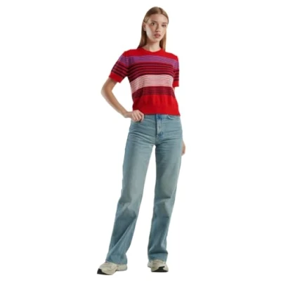 Image of United Colors of Benetton Women&#039;s 3bl0d1081 t Shirt, red, L