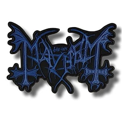 Image of Mayhem Band Patch Badge Embroidered Iron on Applique