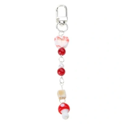 Image of KINSPON Stylish Mushroom Cellphone Charm Fashionable Phone Straps for Keychain Backpack