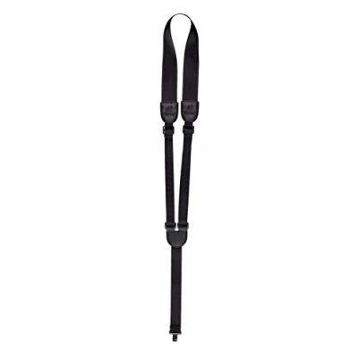 Image of Ortega Guitars Soundhole Guitar Strap Adjustable for Acoustic Nylon Straps Hook Series Nylon, Black (OGSHK BK)