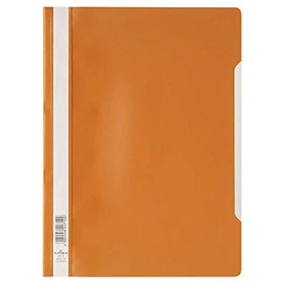 Image of Durable 252309 Clear View Folder Report File A4 PP, Orange Pack of 25