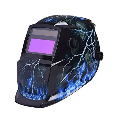 Image of Nuzamas Solar Powered Auto Darkening Welding Helmet Mask Weld Face protection for Arc Tig Mig Grinding Plasma Cutting with Adjustable Shade Range DIN4/9 13 UV/IV DIN16