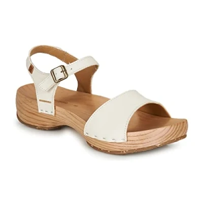 Image of El Naturalista Women&#039;s Shokunin Heeled Sandal, White, 7 UK