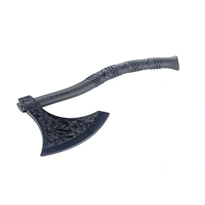 Image of Martial Arts Black Polypropylene Plastic Viking Axe 14.3&quot; NEW