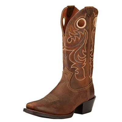 Image of ARIAT Men&#039;s Sport Square Toe Western Boot, Powder Brown, 11 UK