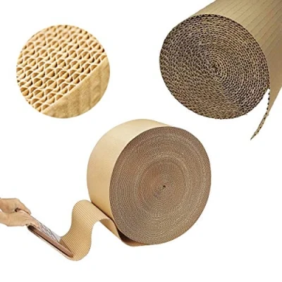 Image of Wellpack Europe Corrugated Cardboard Card Wrapping Paper Roll Sheets 450MM x 10M Packing