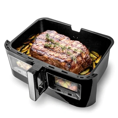 Image of Duronic LARGE Drawer AFD1 ONLY 10L Specifically for the AF24 Air Fryer, One Big Sync Cook Cooking Tray Dual Zone Fryer
