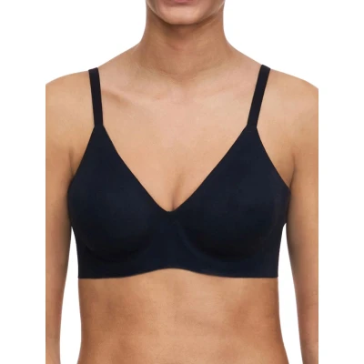 Image of Chantelle Women&#039;s Softstretch Non Padded Underwire Bra Plunge, Black, 34F