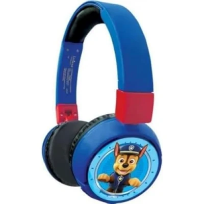 Image of Lexibook Paw Patrol 2 in 1 Bluetooth Headphones for Kids, stereo Wireless Wired, Kids safe Boys Girls, Foldable, Adjustable, blue/red, HPBT010PA