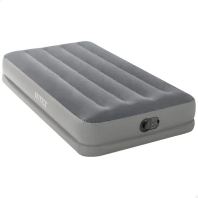 Image of Intex ‎64112 Dura Beam Standard Series Prestige Mid Rise Air Mattress with Fastfill USB Powered Internal Pump, durable Fiber Tech interior construction, Twin