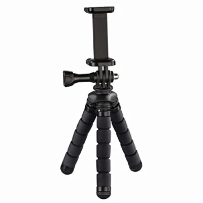 Image of Hama Flex Mini Tripod Flexible Octopus Handheld for Smartphones and GoPro, 14 cm, black