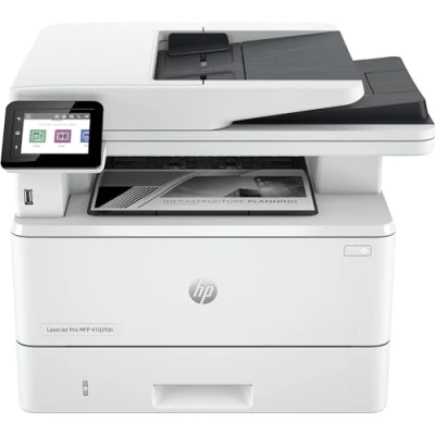 Image of HP Laserjet Pro MFP 4102fdn Laser Printer Black and White for Small Medium Business Print, Copy, Scan, Fax, ADF 2 Sided Printing Ethernet Instant Ink Toner Available