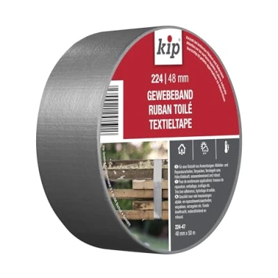 Image of Kip Tape 224 47 Stone Water Repellent Fabric Made of PE for Plaster and Duct Indoor Outdoor Use 48 mm x 50 m