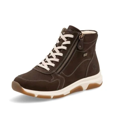 Image of Remonte RemonteTEX Women&#039;s High Top Trainers D1S71, Low Shoes, Loose Insole, Water Repellent (Grey 45, UK Footwear Size System, Adult, Women, Numeric, Wide, 4)