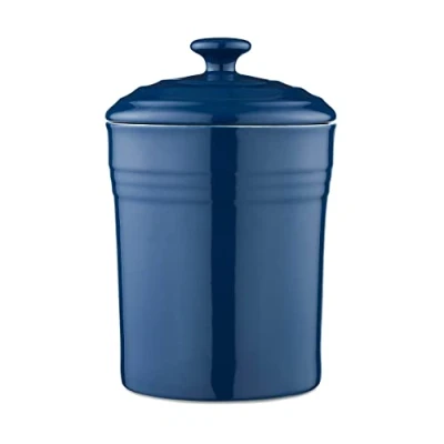 Image of Barbary &amp; Oak Foundry 23cm Ceramic Storage Jar Blue