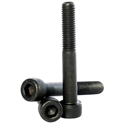 Image of (6mm) M6 x 35 Black 12.9 Grade High Tensile Hex Socket Cap Screws Self Colour Allen Bolts DIN 912 5 Pack
