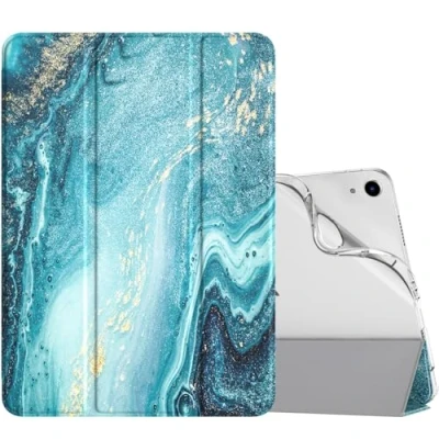 Image of TiMOVO for iPad Air 6th Generation 11 Inch M2 Case 2024, 5th/4th 2022/2020 10.9 Inch, Slim Soft TPU Translucent Frosted Back Cover Fit Case, Gilding Texture