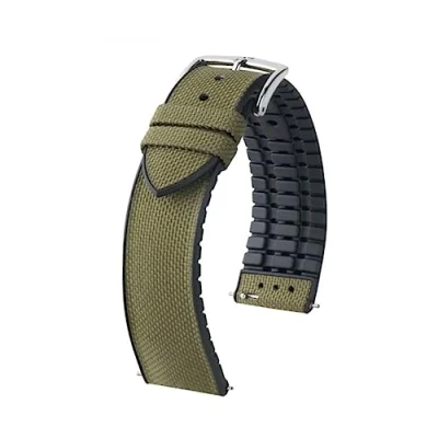 Image of BUZZUFY Hirsch Arne L Animal Free green watch band strap 20 mm 0925090040 2