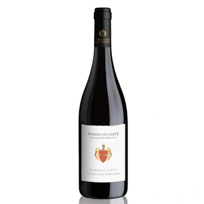 Image of Poggio Le Coste Barbera d&#039;Asti DOCG 2022 Vintage Italian Red Wine from Asti, Italy Made 100% Handpicked Grapes 75cl / 750ml, 15.0% ABV