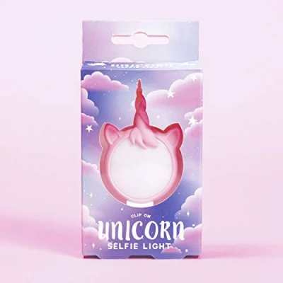 Image of Fizz Creations Unicorn Rechargeable Clip on Selfie Portable Light Up Mobile Phone