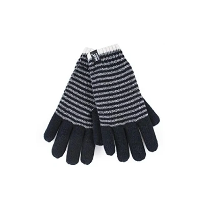 Image of HEAT HOLDERS 1 Pair Ladies GENUINE Heatweaver Thermal GLOVES (S/M, Black Oslo)