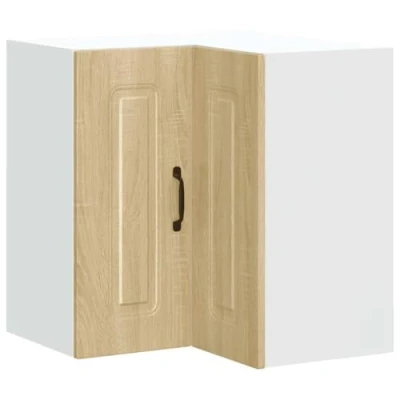 Image of vidaXL Kalmar Kitchen Wall Corner Cabinet Engineered Wood Sonoma Oak 57x57x60cm