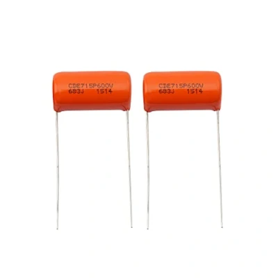 Image of CDE Sprague Orange Drop Capacitors Guitar Tone Caps Polypropylene .068uF 715P 683J 600V for or Bass (Set of 2)
