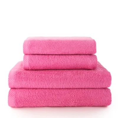 Image of Top Towels Pack of 2 Hand and Bath or Shower 100% Cotton 500 g/m2