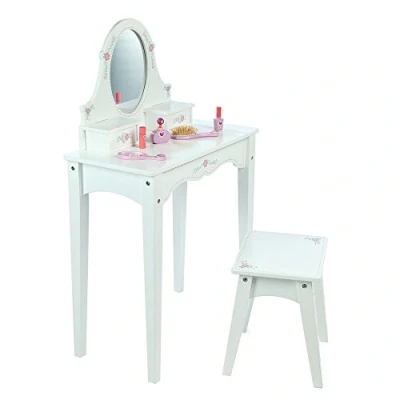 Image of Tidlo Wooden Dressing Table with Stool, Mirror &amp; Storage
