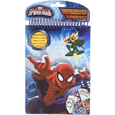 Image of Anker Spiderman Colour Your Own Stickerset
