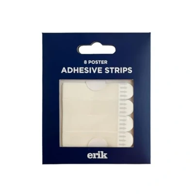 Image of Grupo Erik Poster Adhesive Strips 8 pcs Wall Strips, Tape, Self Pads, Double Sided Hanging Hangers, Tape
