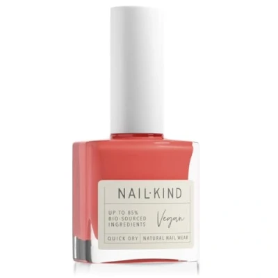 Image of NAILKIND Coral Nail Polish Tropical Tango Red Varnish Vegan Lacquer Peta Certified Cruelty Free Quick Drying Long Lasting Chip Resistant Manicure 8ml