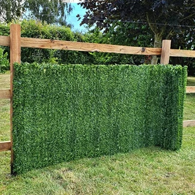 Image of Artificial Conifer Hedge Plastic Privacy Screening Garden Fence 1m High x 3m Long (3ft 3&quot; 9ft 10&quot;)