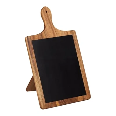 Image of Tala Large Paddle Chalk Board with Stand in Lacquered Acacia