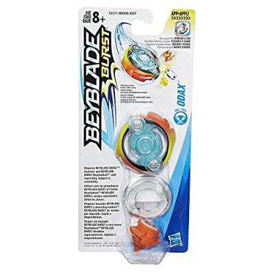Image of Hasbro Spinning Top Odax Beyblade Burst C2271, Clear Blue, Black, Orange Single Plastic, for Ages 8 and Up