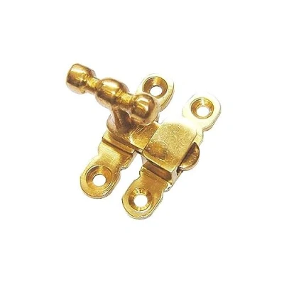 Image of Showcase Cupboard Cabinet Door Solid Catch Fastener 50mm Polished Brass