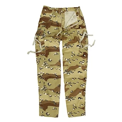 Image of US M65 Style Army Cargo Vintage Camo Combat Trousers Pants (XL, Desert)