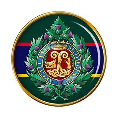 Image of Argyll and Sutherland Highlanders, British Army Pin Badge