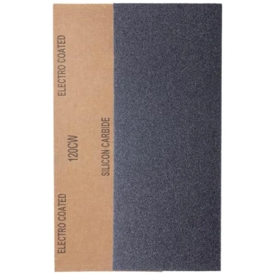 Image of YoiYee 120 Grit Wet &amp; Dry Sandpaper Sheets, 23 x 9.5cm, Fine Abrasive Sand Paper Roll for Wood, Metal, Plastic, Glass, Stone and Wall Sanding, 10 Pack