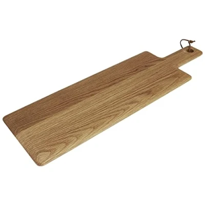Image of Olympia Oak Wood Paddle Board Medium 1 Piece Construction with Handle 400x155mm
