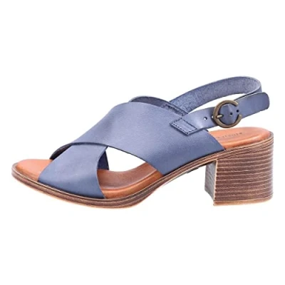 Image of Hush Puppies Women&#039;s Gabrielle Heeled Sandal, Navy, 4 UK