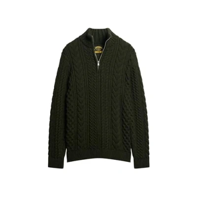 Image of Superdry Vintage Jacob Henley Knitted Sweater Men L