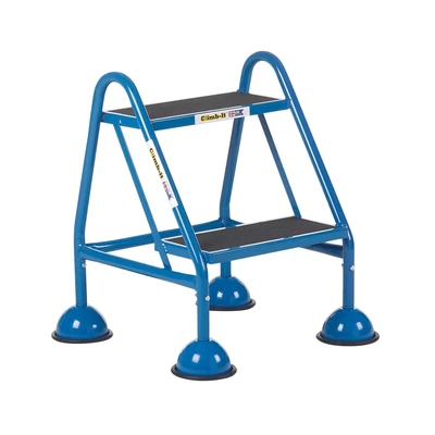 Image of Climb It Domed Feet Handy Step 2 Tread with No Handrail Blue AAP20