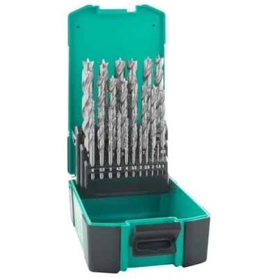 Image of ENT 09225 25 Piece HSS Wood Drill Bit Set 1 13 mm in 0.5mm Increments Bits