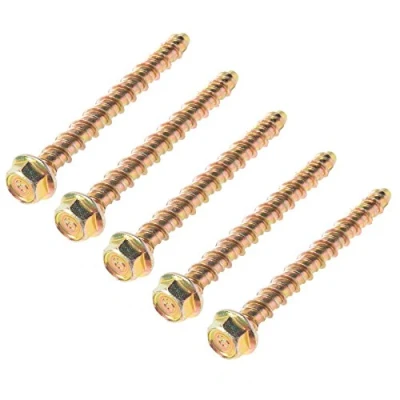 Image of 5X Self Tapping Masonry Bolts with Flange Head M6 x 75mm for Stone/Concrete/Marble