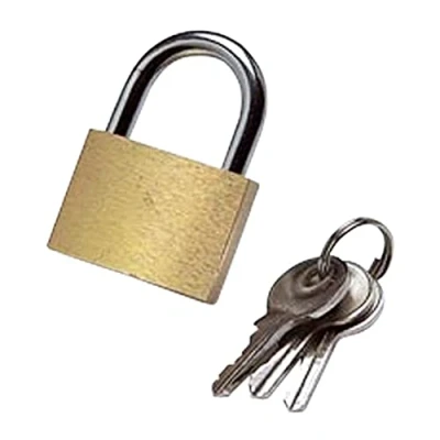 Image of Merriway BH05808 (3 Pcs) Brass Padlock, 19 mm (3/4 inch) Pack of 3 Pieces